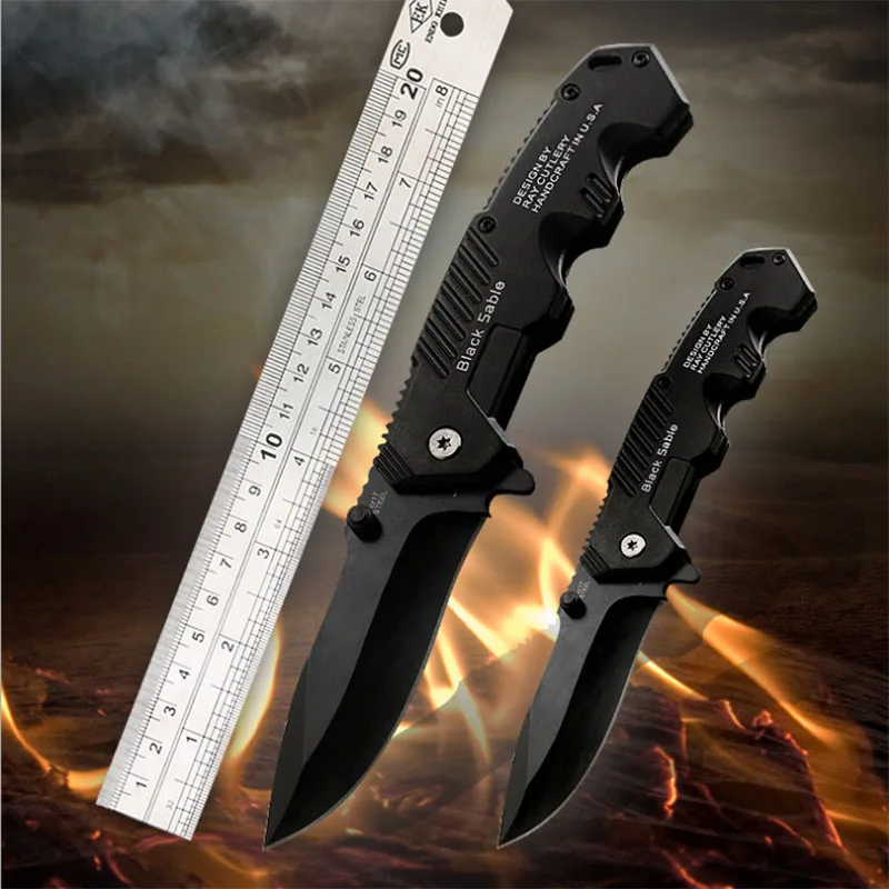 

Outdoor tools high hardness folding knife camping tactics knife multi-function survival tool folding tool