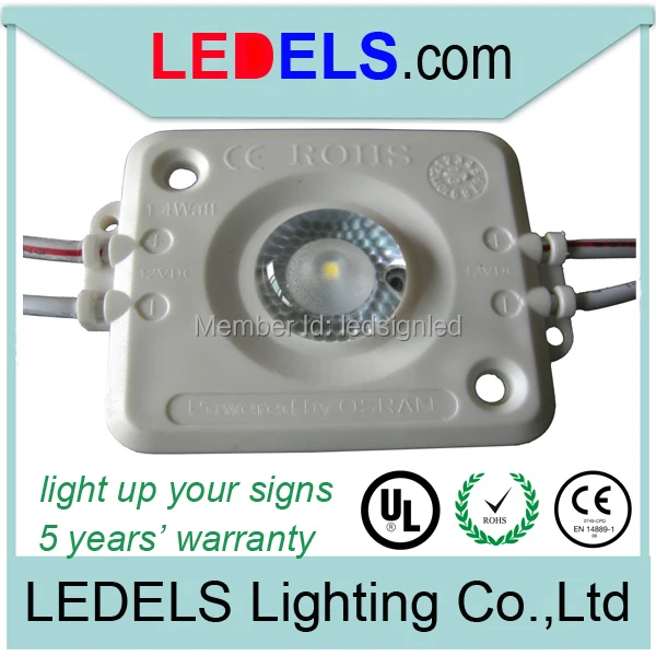 

led modules for signs1.6watt for Osram Nichia 5 years' warranty CE& RoHS compliant led modules for light box