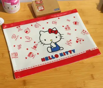 

(10 Pcs/Lot) PVC Cartoon A4 Size Travel Organizer Case Home Bath Room Plastic Net Storage Zipper Bag