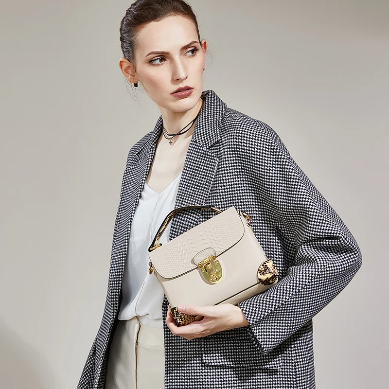 

ZOOLER 2019 woman leather bags women luxury genuine leather handbag shoulder bags COW leather tote bag famous brand bolsas- B230