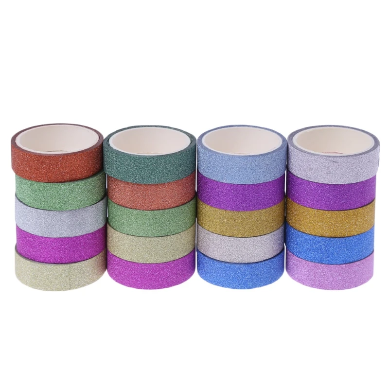 

10Pcs/set Glitter Washi Tape Masking DIY Scrapbook Decor Paper Adhesive Sticker