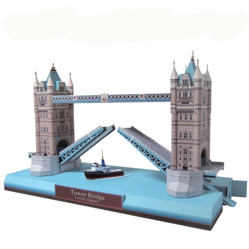 Тауэрский мост Лондон весело 3d бумаги DIY Миниатюрная модель комплекты Puzzle