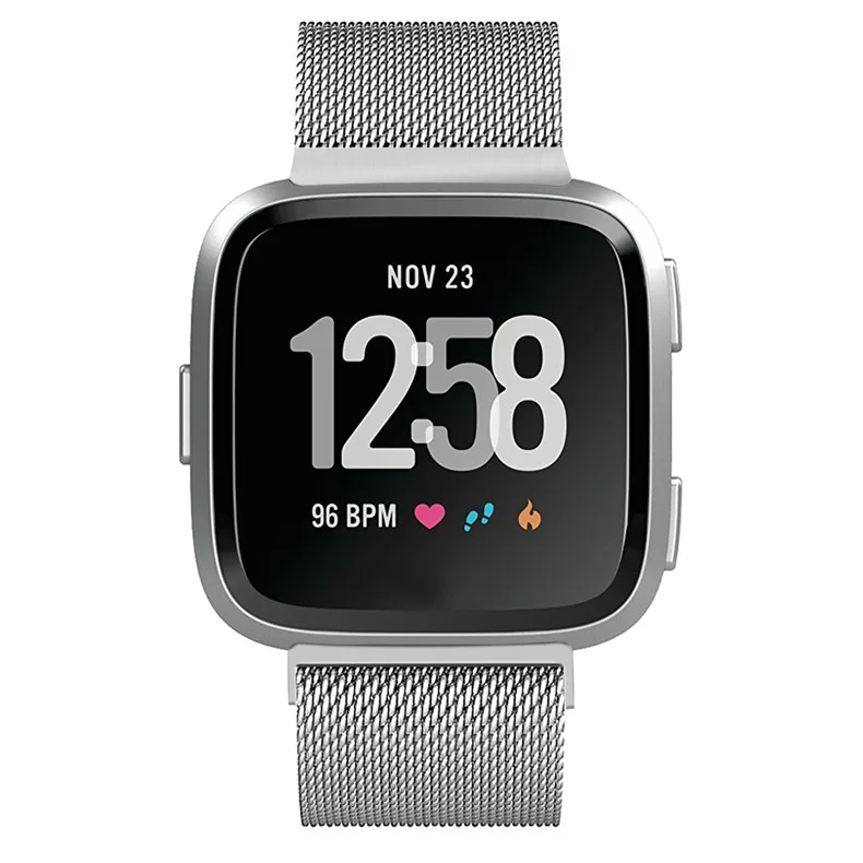 Миланская петля ремешок для Fitbit Versa/Versa 2/versa Lite ремешок из нержавеющей стали браслет ремешок Смарт часы аксессуары