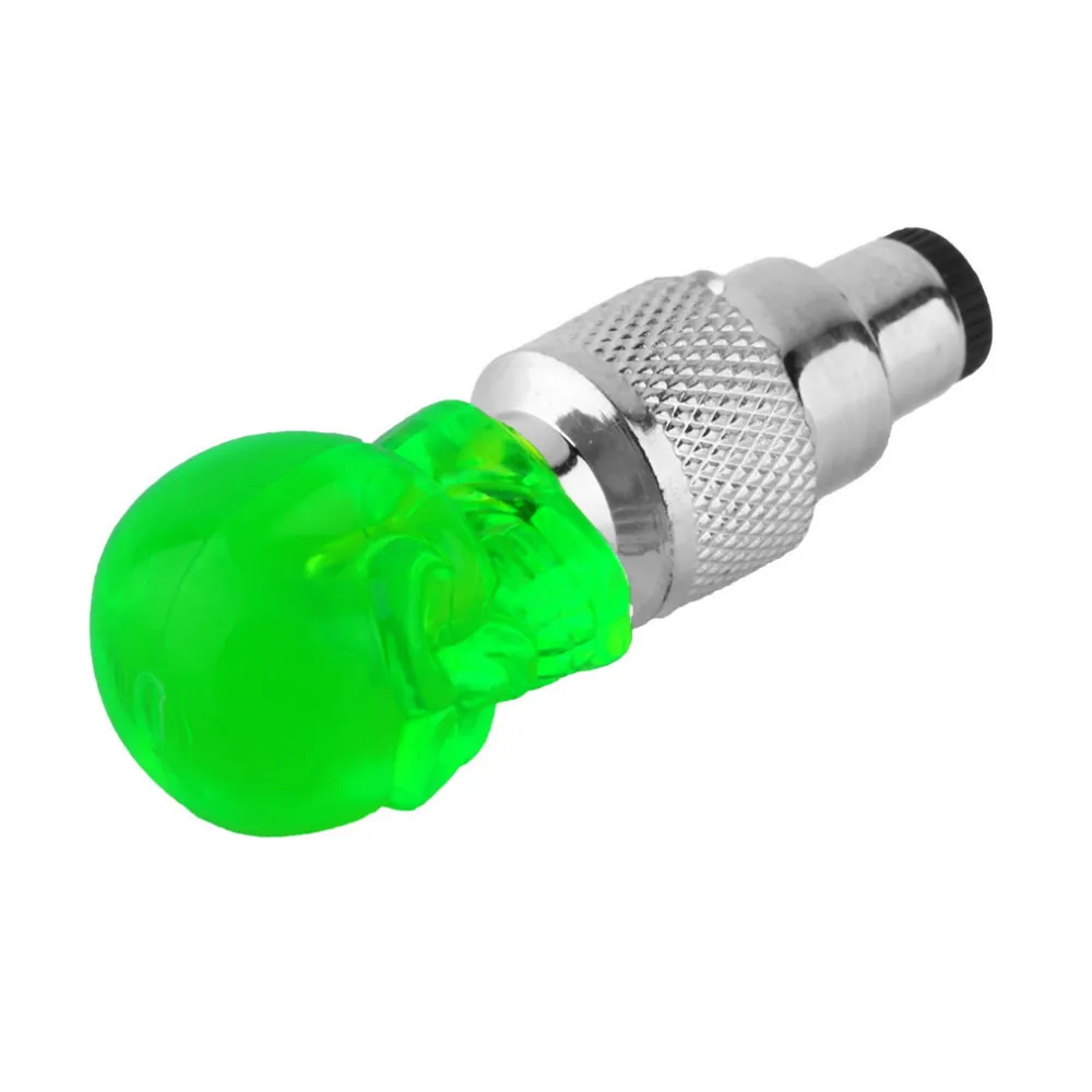 Excellent Wholesale1 pcs Skull Shape Valve Cap LED Light Wheel Tyre Lamp for Car Motorbike Bike 19