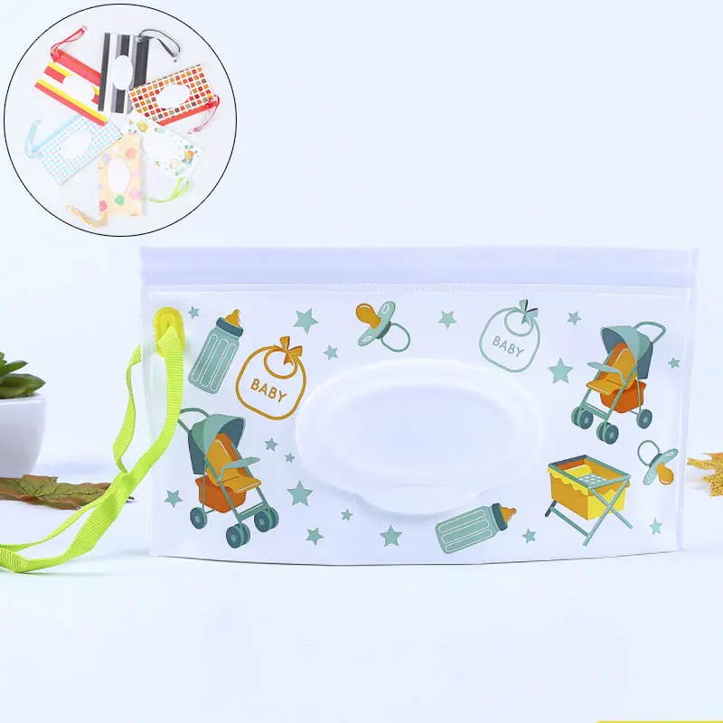 

Baby Accessories Portable Clean Wet Wipes Bag For Stroller Cosmetic Bag Baby Wipes Bag For Stroller