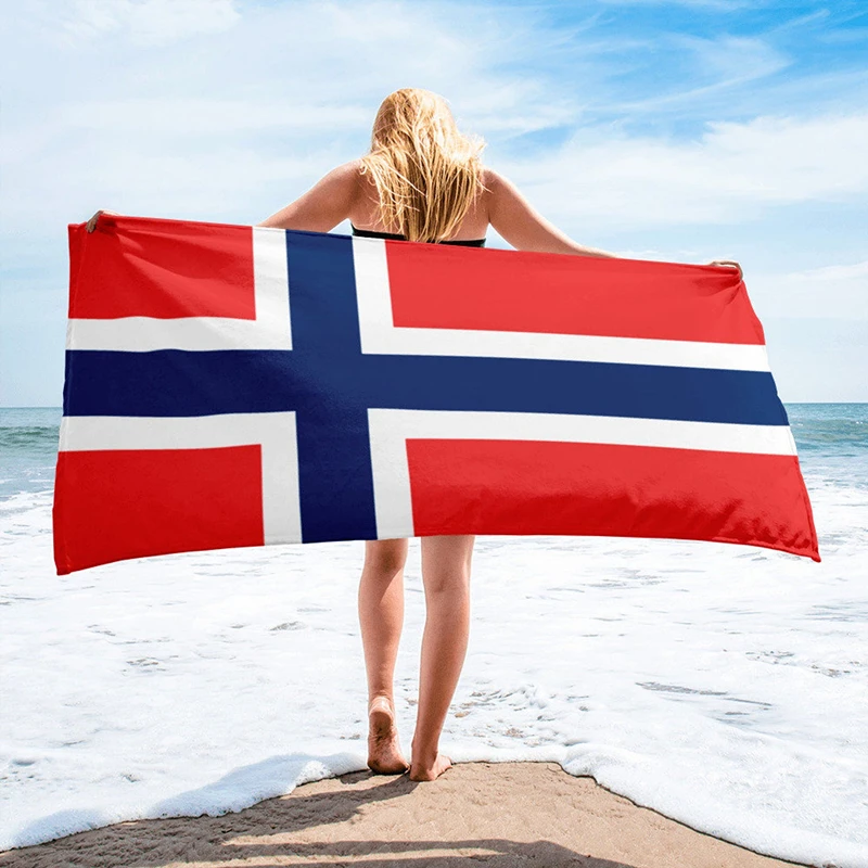 Norway Flag Beach Towel_副本