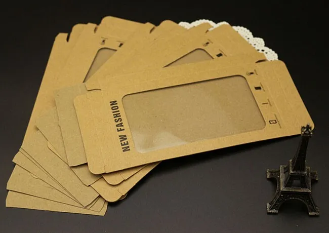 Коробка Коробки сотовый Чехол для телефона розничная упаковка подарочный пакет крафт-бумаги для iphone 8, 7, 6 5S 155*90*15 мм