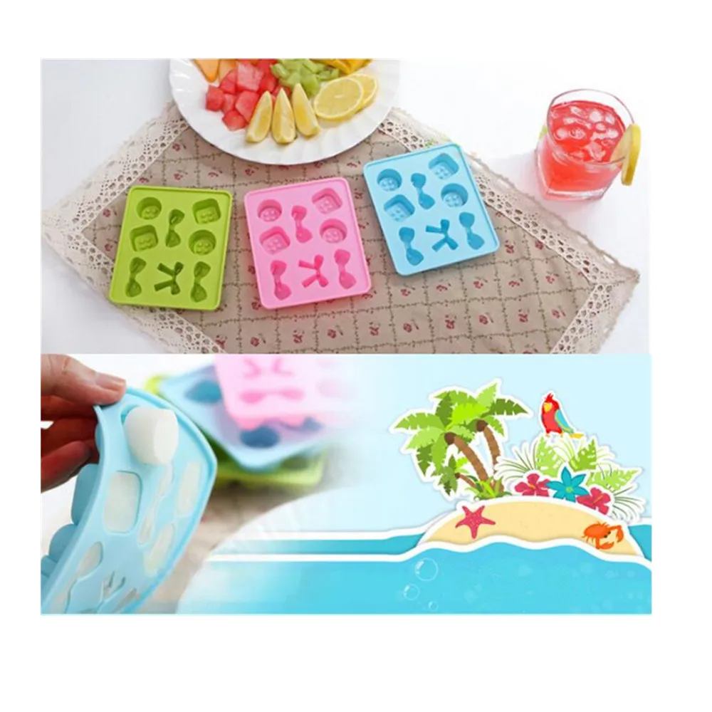 Gadgets Silicone ice cubes chocolate DIY ice molds cakes jelly pudding baking tools butterfly Knot Candy Ice making mold