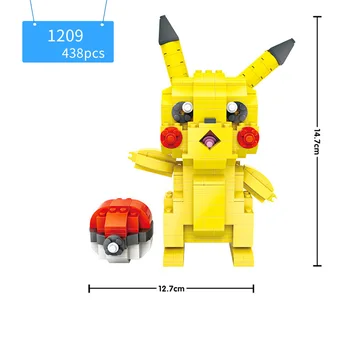 

Hot creator japan image Pikachu and poke mini block model building bricks assemblage toys ball collection for kids gifts