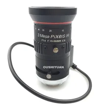 CCTV HD 3,0 Мега Пиксели F1.4(dc-ac) с автоматической диафрагмой переменным фокусным расстоянием 5-50 мм объектив с креплением CS Mount для коробка Камера