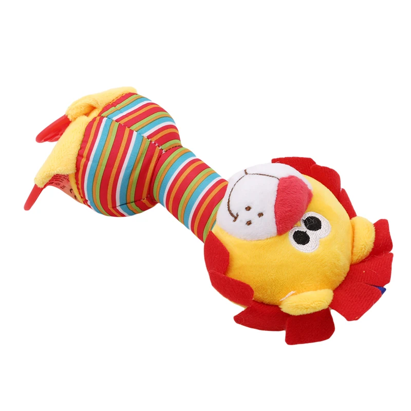 Мягкая ручная Детская плюшевая игрушка 22 см оптовая продажа Колокольчик для бубенцов с прорезывателем животная модель Младенческая 0-12