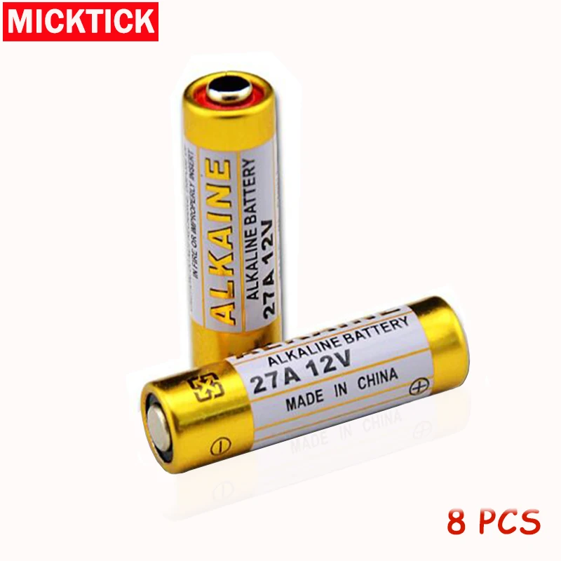 New 8pcs/lot 12V 27A MN27 27A L828 A27 Super Alkaline battery For