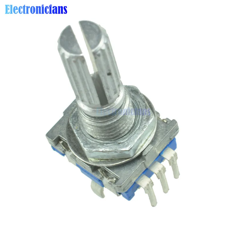 1 комплект EC11 поворотный переключатель, кодовый коммутатор цифровой потенциометр 360 градусов с ручкой 7 контактов вал диаметром. 6 мм* 20 мм для Arduino