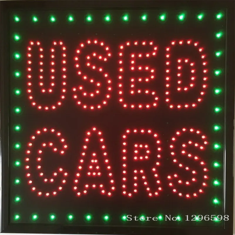 

CHENXI Led used cars business store open neon sign 19x19 Inch hot sale graphics 15mm pixels indoor car used of business