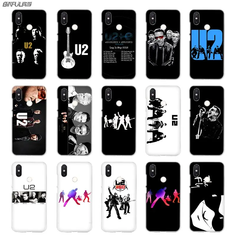 

BinFul phone case Transparent Hard cover for Xiaomi mi Redmi Note 7 5 4 3 4X 5A 6 Pro 64g S2 Plus U2 Bono Joey Ramone band