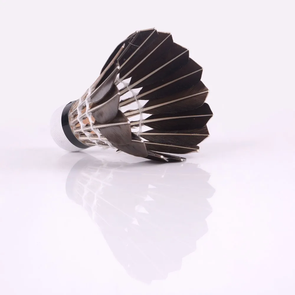 12PCS Black Durable Badminton Shuttlecock Badminton Feather Shuttlecock Outdoor Badminton Training Shuttlecock (2)