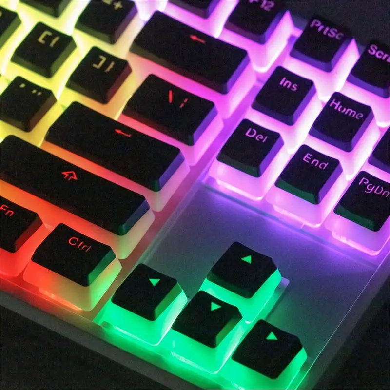 Kbdfans108 PBT двойной выстрел блеск через ANSI ISO OEM профиль пудинг Keyset для MX механическая