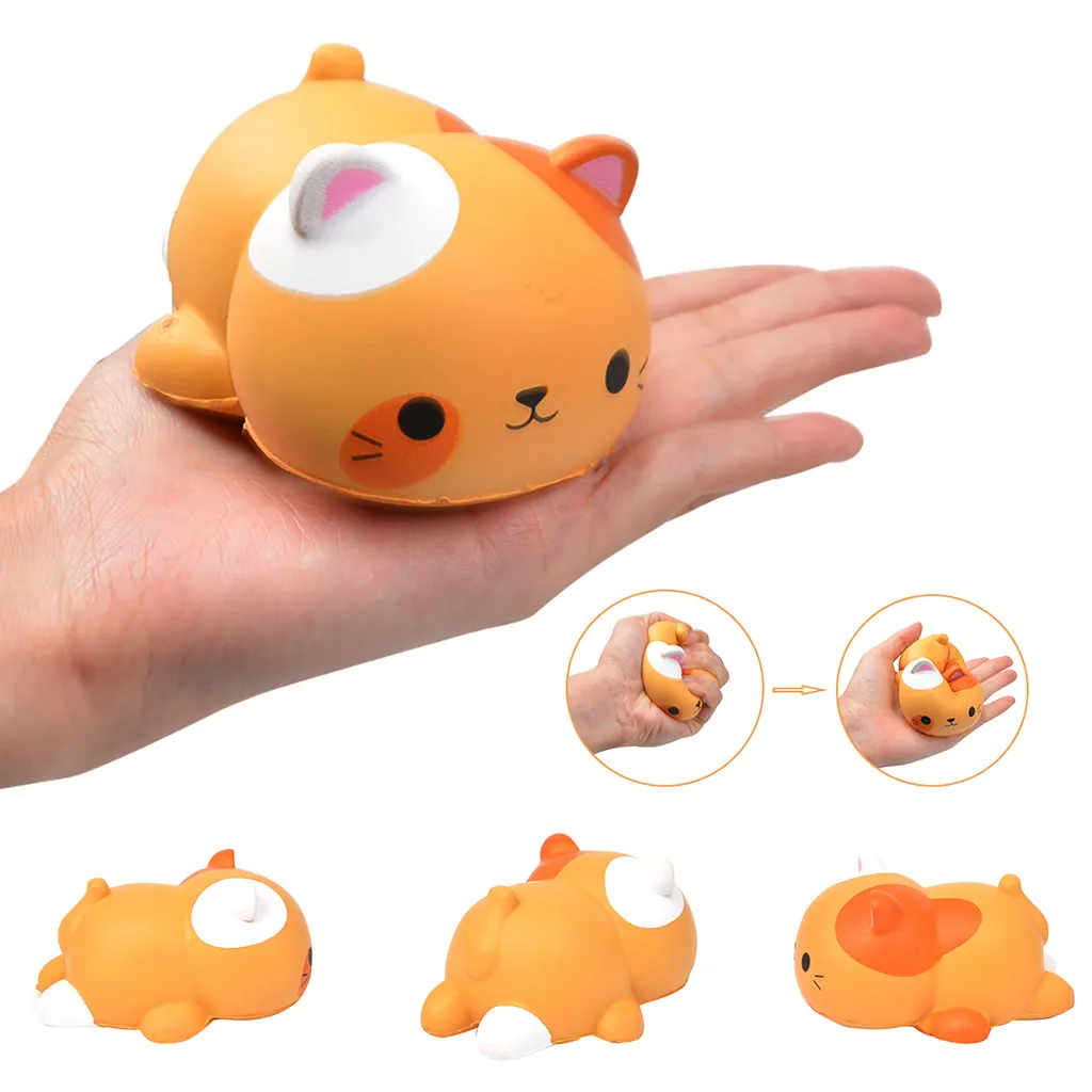 

Cute Cat Shape Decompression Venting Toy Slow Rebound Simulation Animal Toy Rising Stress Reliever Squeeze Toys 3.30