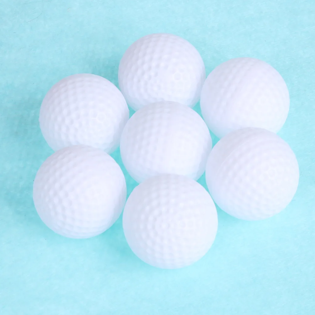 6 шт./компл. спорта на открытом воздухе белый PP Пластик мячи для гольфа выдалбливают для комнатных и уличных видов спорта практика