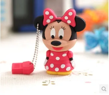 Mouse Mickey and Minnie USB Flash Drive 4GB 8GB 16GB 32GB 64GB pen drive Animal cartoon pendrive memory stick u disk best gift