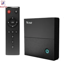 10 шт. TX92 tv Box Amlogic S912 Восьмиядерный процессор Android 7,1 Bluetooth 4,1 1000M LAN 3 Гб/32 ГБ 64 бит 4K 2,4G/5G двойной Wifi