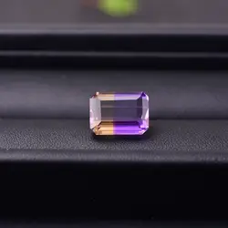 9.66ct Аметрин 14,1*10,6*7,2 мм Прямоугольник сверкающие и полупрозрачные высокое качество камни