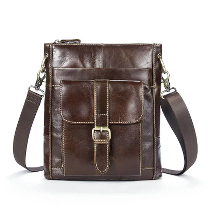 

YISHEN Genuine Cowhide Leather Men Shoulder Bags Casual Solid Male Messenger Bags Small Travel Flap Bags Crossbody Bags MLT8091