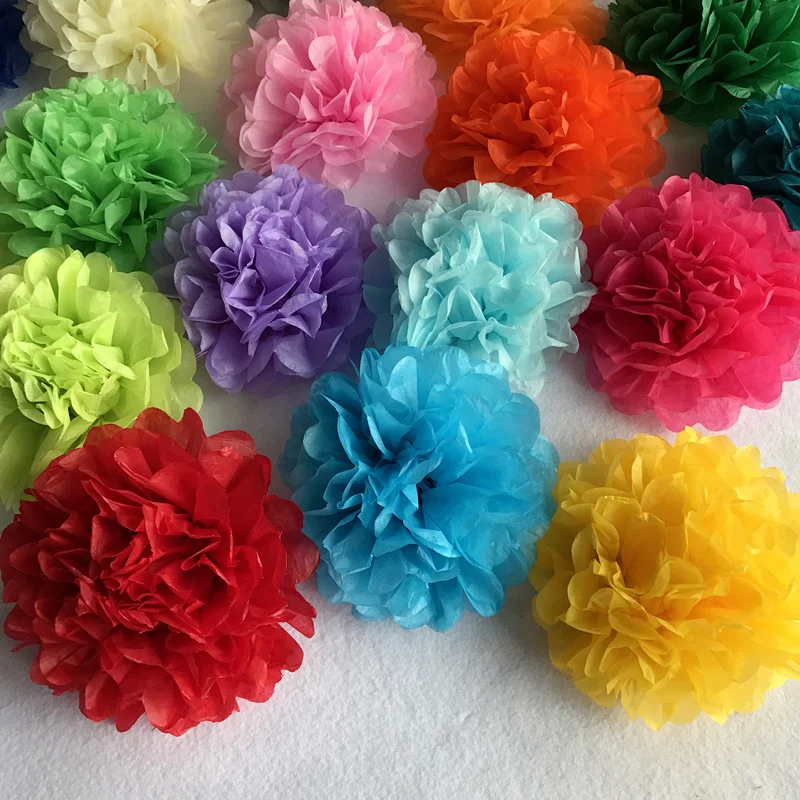 6inch Simulation Peony Flower DIY Tissue Paper Flower for Romantic Wedding Decoration Home Party Decorative Paper Flowers Balls