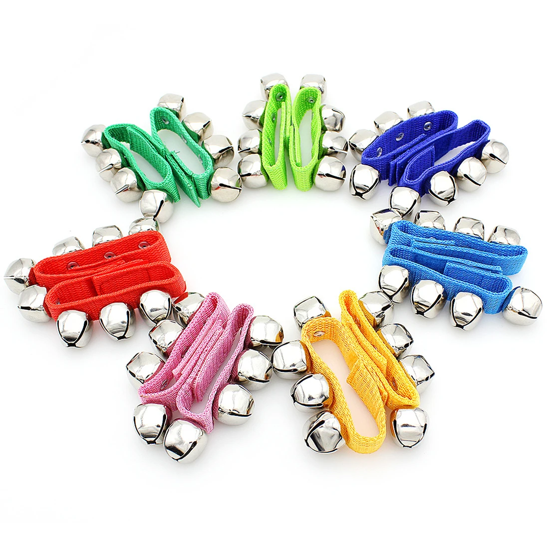 

Hot 2Pcs Baby Ankle Bells Wrist Rattle Wristband Musical Rhythm Toy Infant Hand Wrist Bell Jingles Shake Early Educational Toy