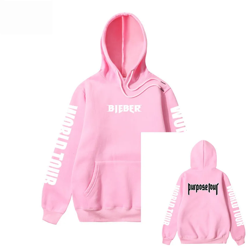 Джастин Бибер флисовая толстовка мужская хип-хоп Уличная одежда 111% хлопок высокое качество уличная одежда пуловер Толстовка Красивая новая мода - Цвет: pink 2