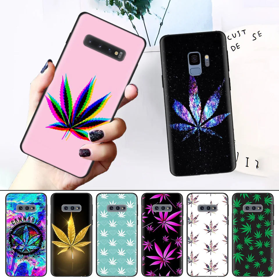 

Phone Pattern for Samsung Galaxy S8 S9 S10 S10e S10 Plus M20 S6 S6edge S7 S7edge Silicone Soft Case Cover Weed Leaf grass huf