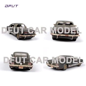 

1/24 1967 Mustang GT black Diecast Model Car toy Car Toys For Boys Children Gifts Collections Displays