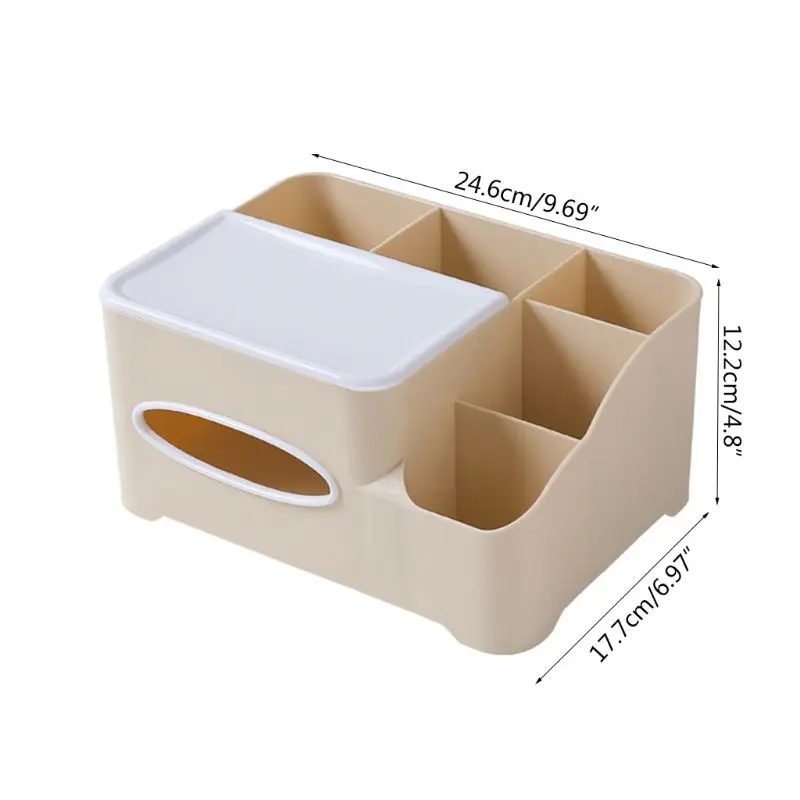  Desktop Tissue Box Holder Organizer Napkin Handkerchief Toilet Paper Storage Case Home Kitchen Bath