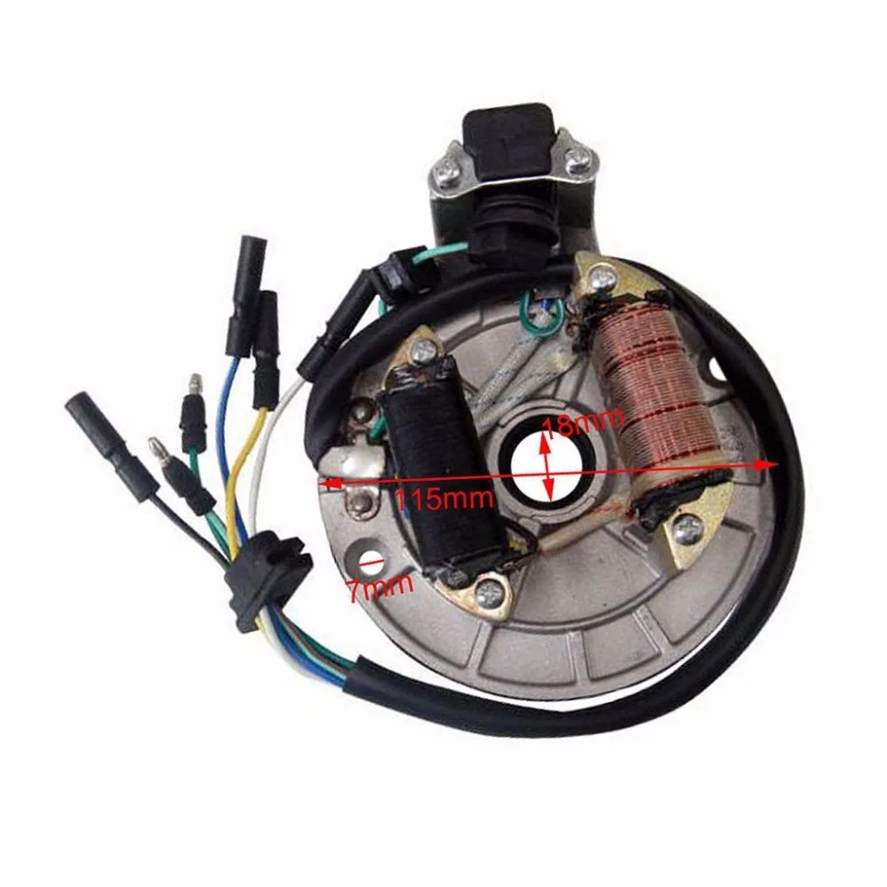 2 катушки Магнето статора плиты Грязь велосипед ямы 70CC 110CC 125CC SSR Coolster Запчасти