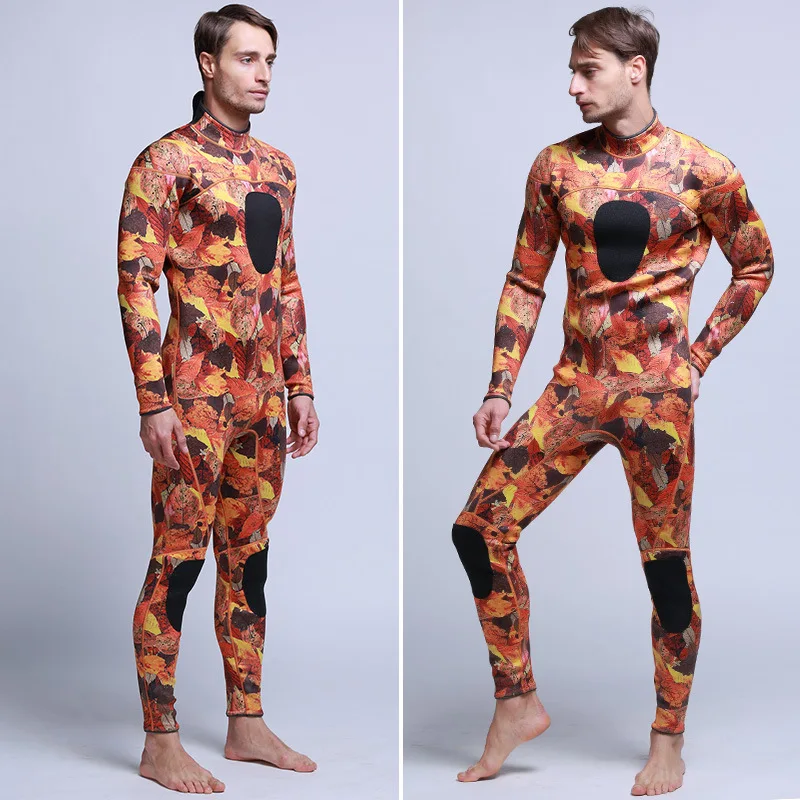 3mm Neoprene One Piece Outdoor Camo Scuba Diving Spearfishing Suit for