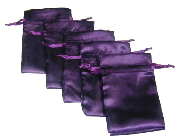 100pcs CBRL small Satin drawstring pouches Satin jewelry pouches Satin