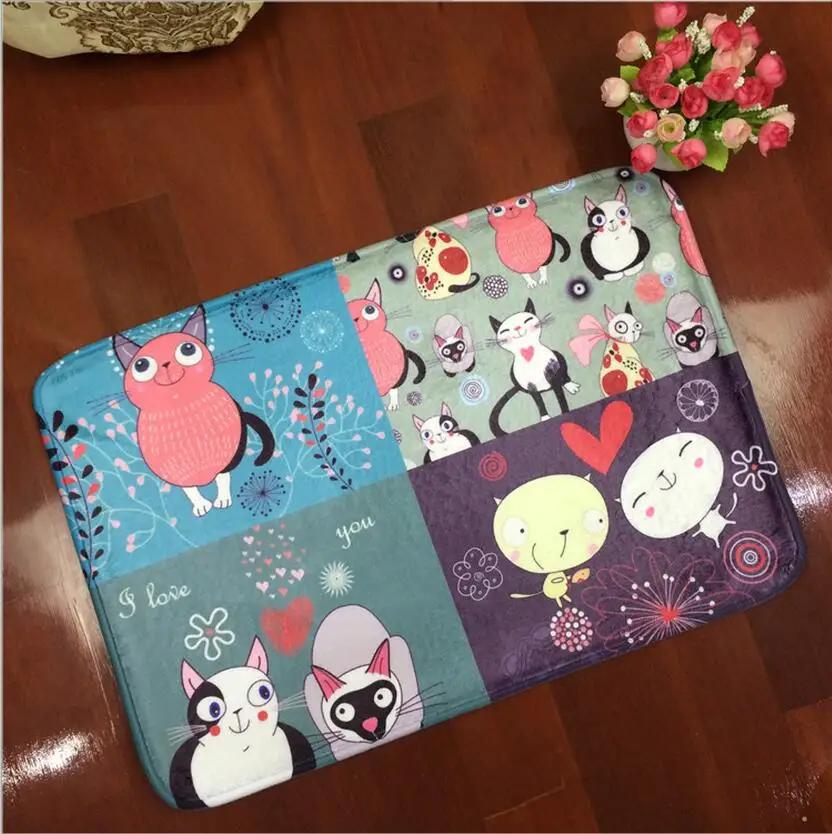 

Flannel Kids Bedroom Flooring Mat Square Anti Slip Children Room Carpet Soft Flannel Cartoon Rugs Tappeto Cameretta Bambini