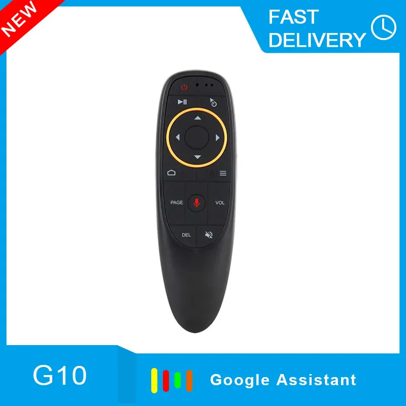 

G10 Voice Air Mouse 2.4GHz Wireless Microphone Remote Control IR Learning 6-axis Gyroscope for Android TV Box PC