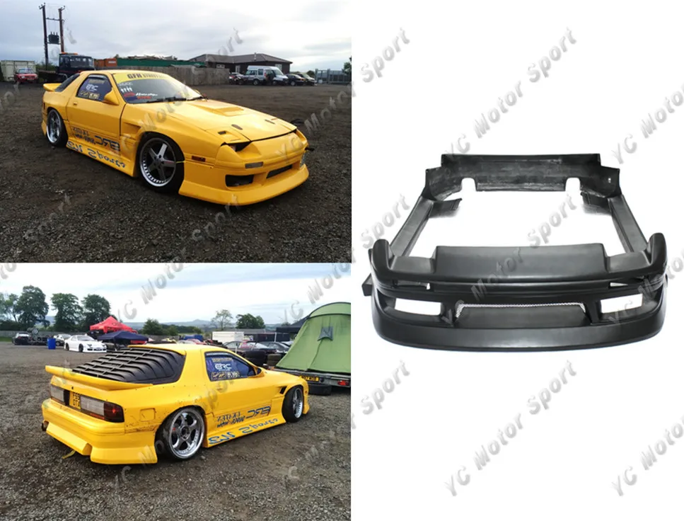 FRP Fiber Glass BN тип I Стильные комплекты кузова подходят для 1986 1992 RX7 FC3S передний бампер