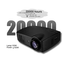 2018 NEW Sv-328 Projector Business Home Wireless With Screen Led Projector 10800p High Definition EU-Black