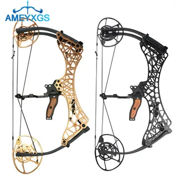 

26" Archery Hunting Fishing Bow 40-70lbs Adjustable Pulley IBO 350FPS Right Hand Compound Bow For Hunting Shooting Competition