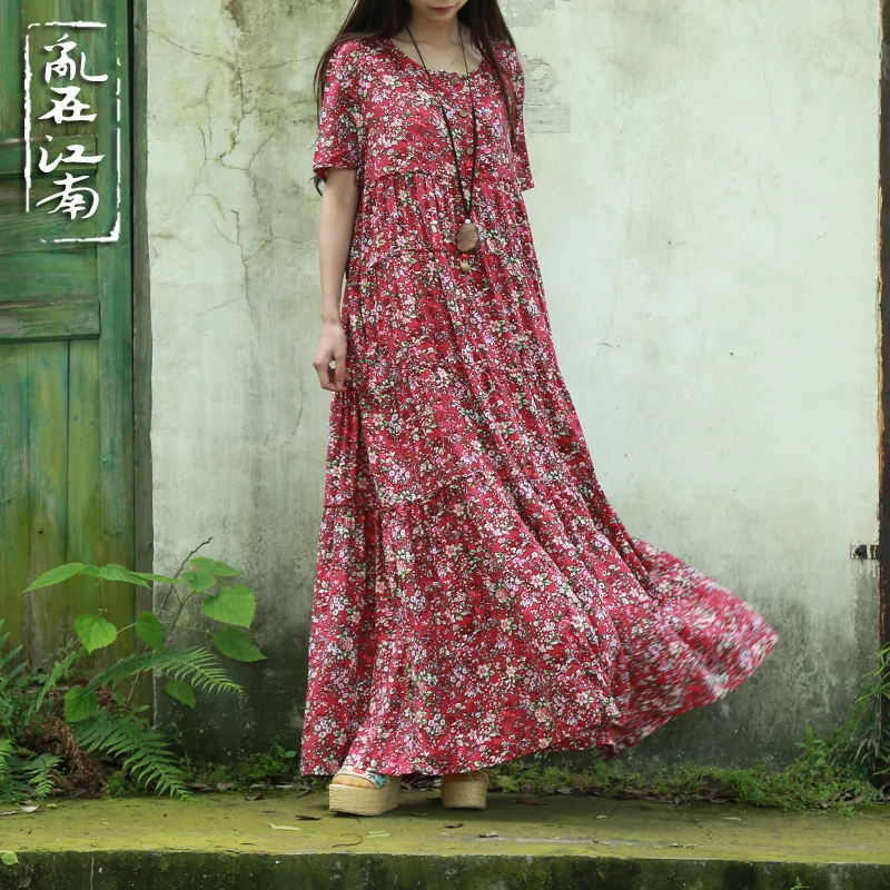 Vestidos Chinoise Maids Femme Plus O-neck 2