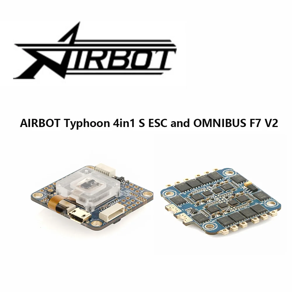 

AIRBOT Typhoon 4in1 S ESC 4x30A and OMNIBUS AIO F7 V2 Flight Controller Board For RC FPV Racing Cross Drone Quadcopter