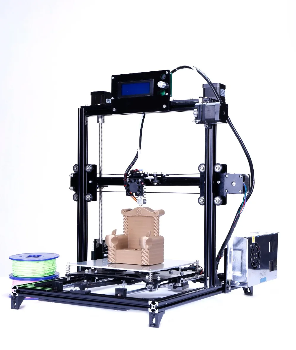 3D принтер Flsun I3 большого размера с сенсорным экраном двойной экструдер
