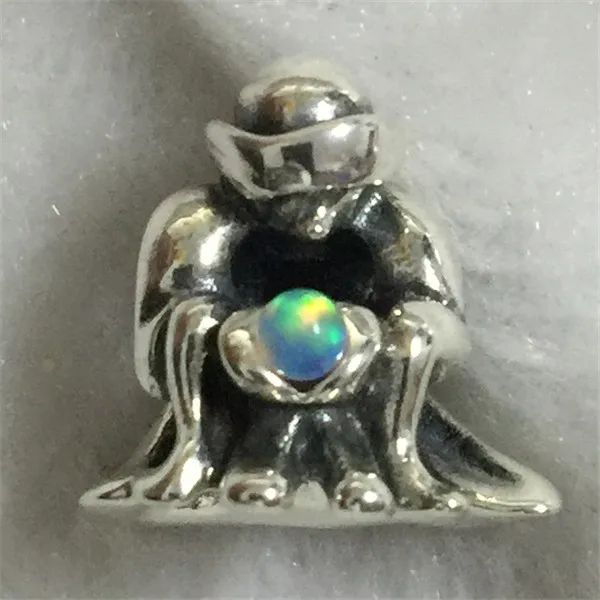 925 пробы серебряный браслет из бисера в европейском стиле - Цвет: 533