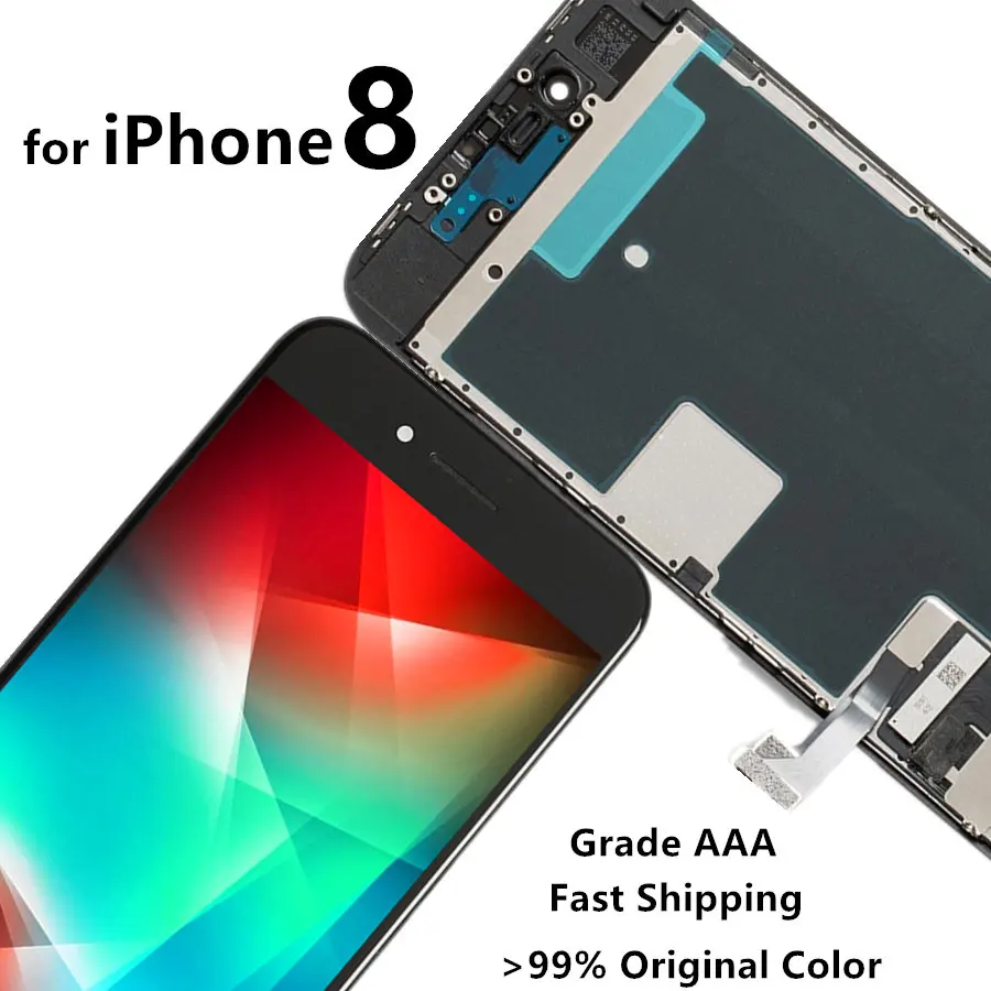 

Mobile Phone Repair Grade AAA Screen for iPhone 7 8 6S LCD Display Touch Digitizer Assembly Replacement 3D Touch free shipping
