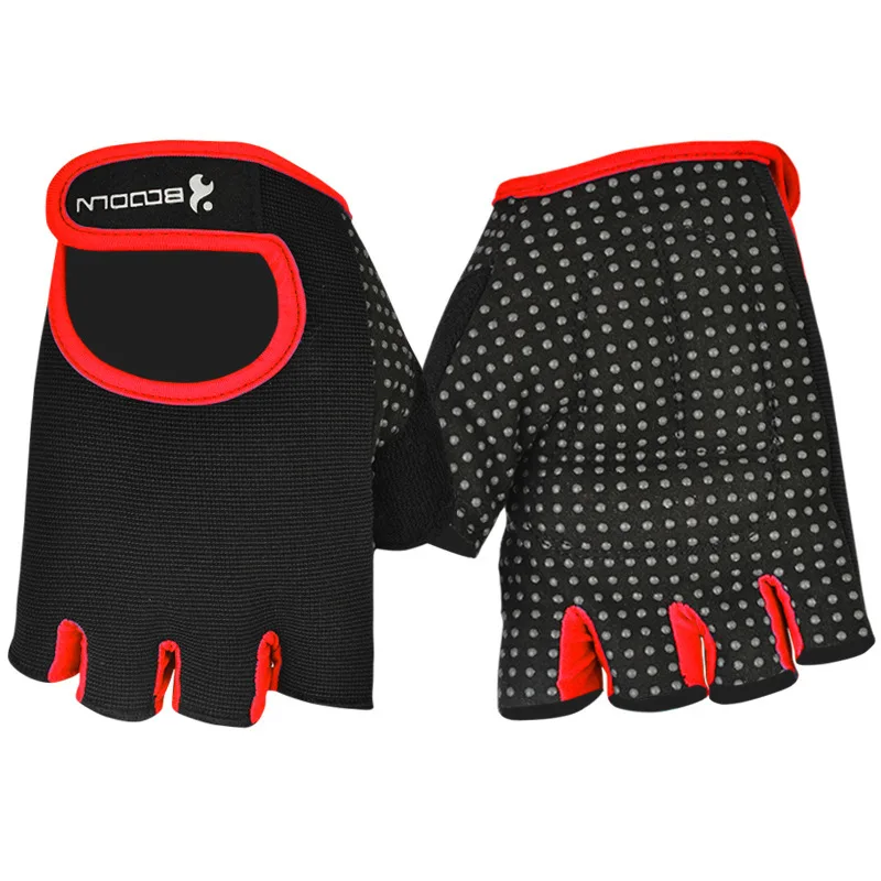 BOODUN Gym Men Women Body Building Half Finger Fitness An-slip Weight Lifting Gloves