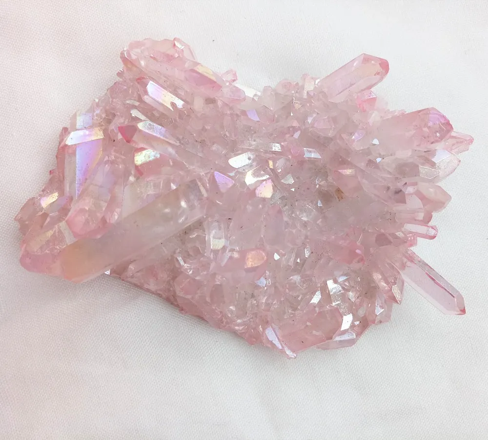 comprar 150g rosa natural de cristal Pedra cluster bela aura rosa anjo reiki cura de cristal de quartzo cluster