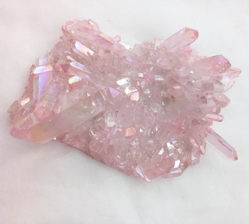 ヒーリングクリスタルストーンのクラスター ナチュラルピンクオーラ エンジェル クォーツ レイキ 150g Healing Reiki Healing Crystal Stoneshealing Stones Aliexpress