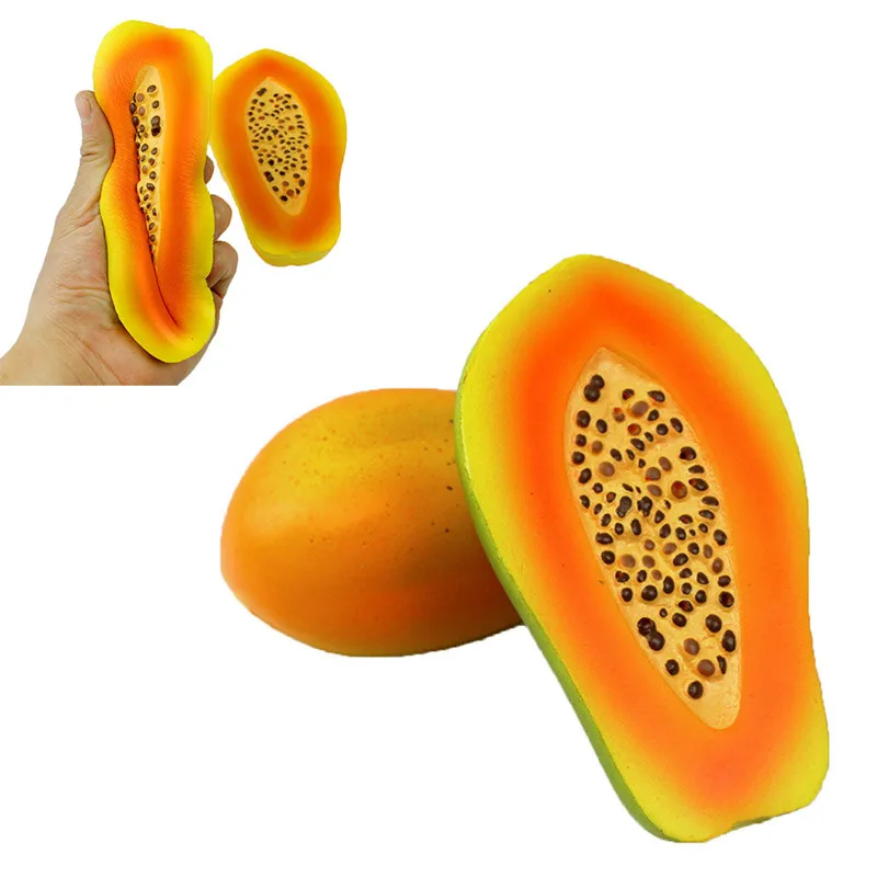 1PC Papaya Squeeze Toy Squishy Slow Rising Squeeze Toys